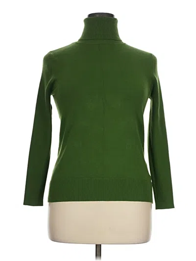 Pre-owned Kate Hill Turtleneck Sweater In Green