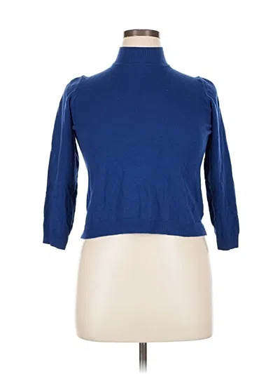 Pre-owned Kate Hill Wool Pullover Sweater In Blue