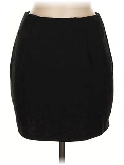Pre-owned Kate Kasin Casual Skirt In Black