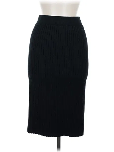 Pre-owned Kate Kasin Casual Skirt In Black