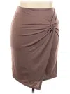 Kate Kasin Casual Skirt In Brown