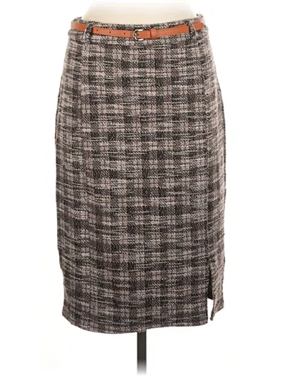 Pre-owned Kate Kasin Casual Skirt In Brown