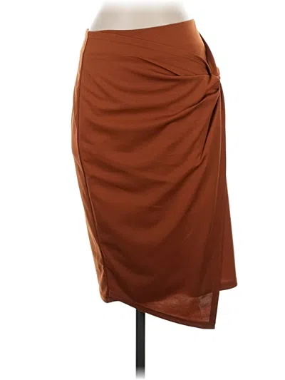 Pre-owned Kate Kasin Casual Skirt In Brown