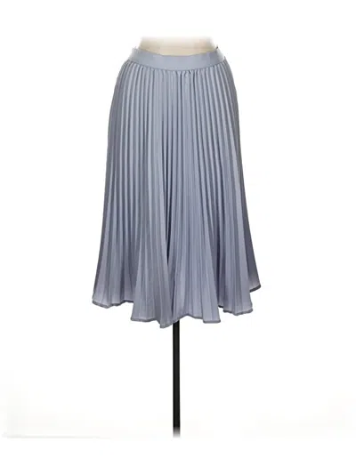 Pre-owned Kate Kasin Casual Skirt In Gray