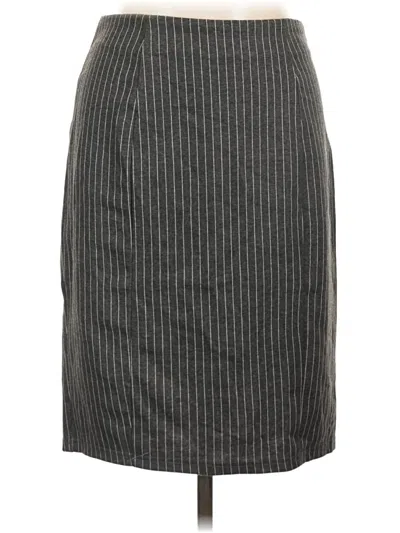 Pre-owned Kate Kasin Casual Skirt In Gray