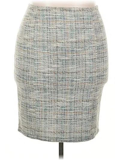 Pre-owned Kate Kasin Casual Skirt In Gray