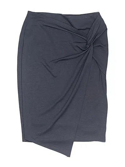 Pre-owned Kate Kasin Casual Skirt In Gray