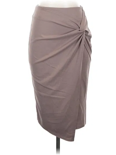Pre-owned Kate Kasin Casual Skirt In Gray