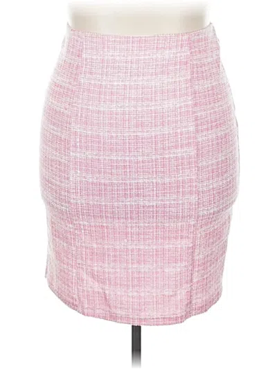 Pre-owned Kate Kasin Casual Skirt In Pink