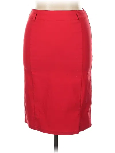 Pre-owned Kate Kasin Casual Skirt In Red