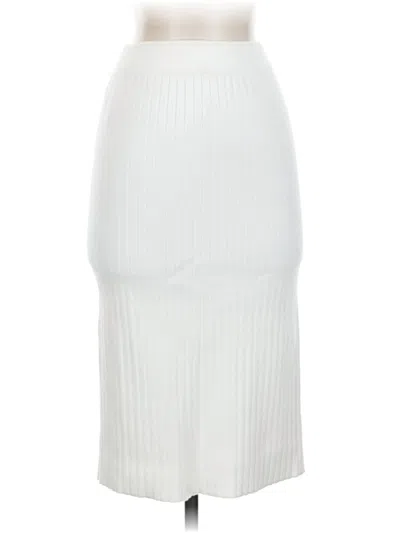 Pre-owned Kate Kasin Casual Skirt In White