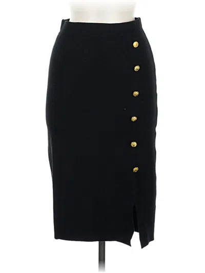 Pre-owned Kate Kasin Formal Skirt In Black