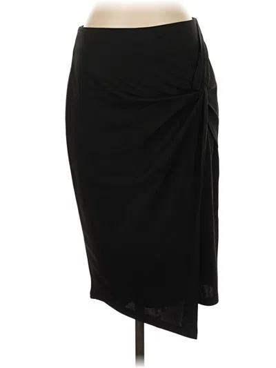 Pre-owned Kate Kasin Formal Skirt In Black