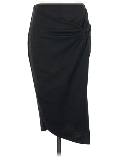 Pre-owned Kate Kasin Formal Skirt In Black