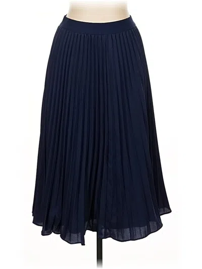 Pre-owned Kate Kasin Formal Skirt In Blue