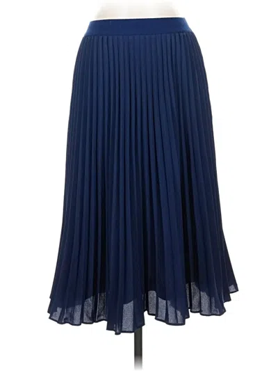 Pre-owned Kate Kasin Formal Skirt In Blue