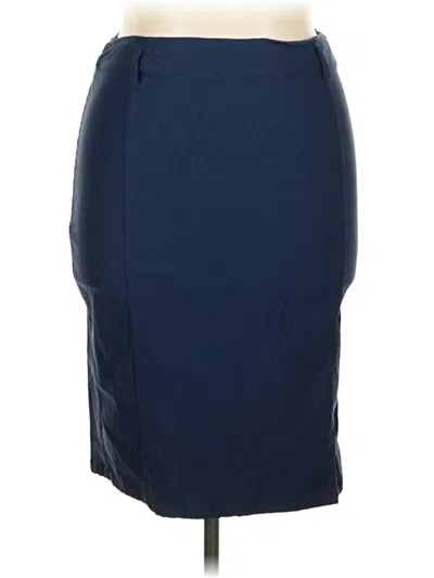 Pre-owned Kate Kasin Formal Skirt In Blue