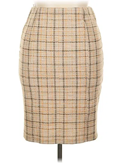 Pre-owned Kate Kasin Formal Skirt In Brown