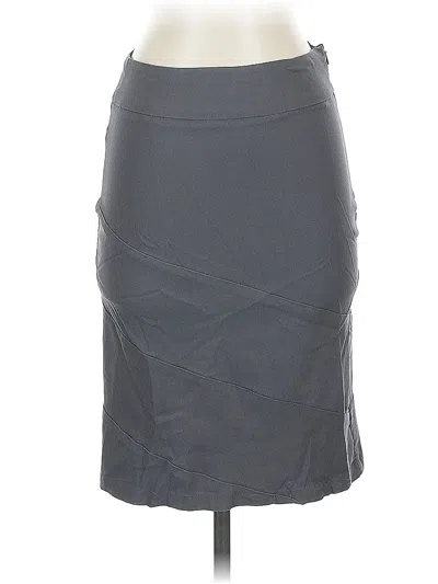 Pre-owned Kate Kasin Formal Skirt In Gray