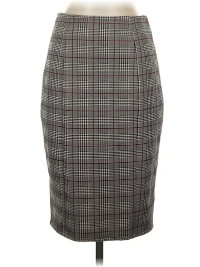 Pre-owned Kate Kasin Formal Skirt In Gray