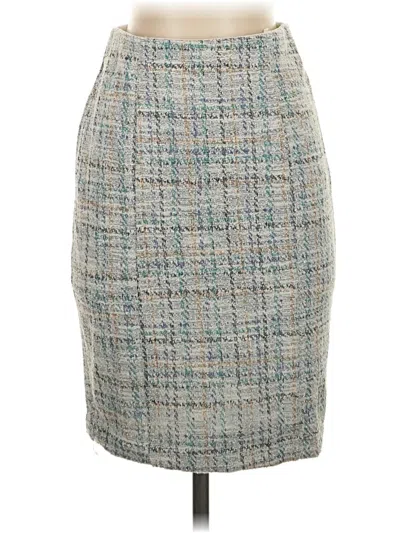 Pre-owned Kate Kasin Formal Skirt In Gray