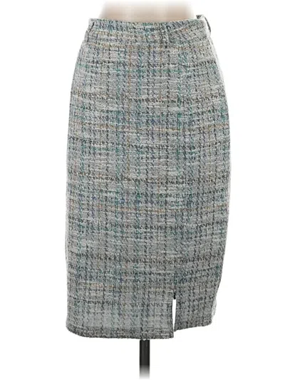 Pre-owned Kate Kasin Formal Skirt In Gray