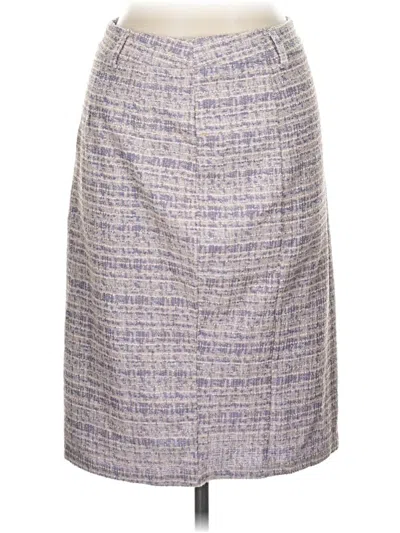 Pre-owned Kate Kasin Formal Skirt In Gray