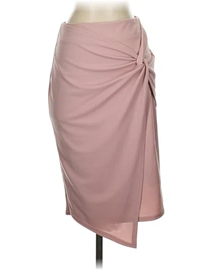 Pre-owned Kate Kasin Formal Skirt In Pink