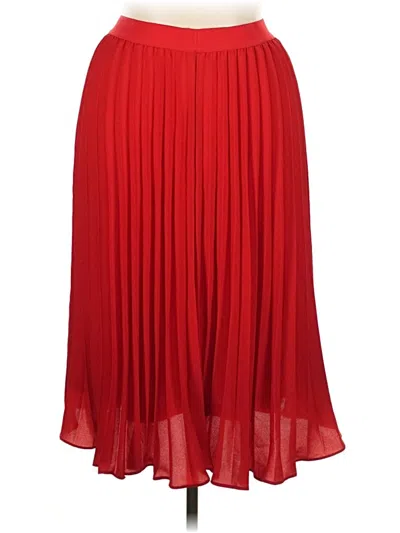 Pre-owned Kate Kasin Formal Skirt In Red