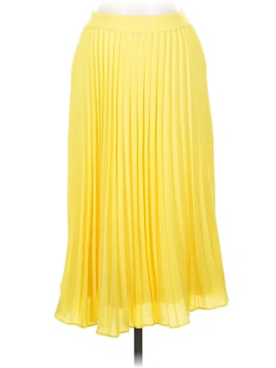 Pre-owned Kate Kasin Formal Skirt In Yellow