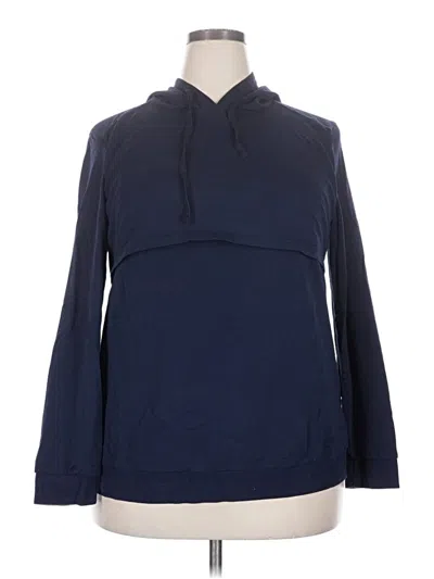 Pre-owned Kate Kasin Pullover Hoodie In Blue