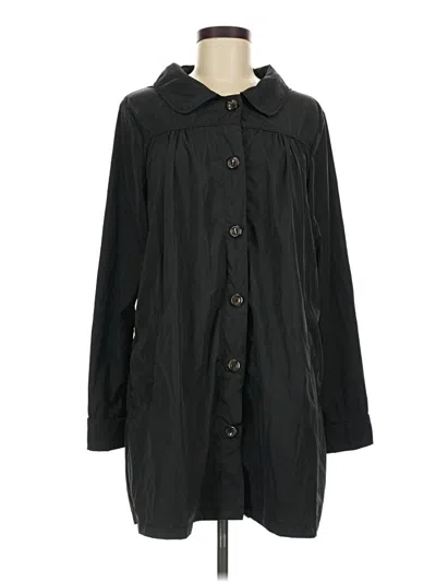 Pre-owned Kate Kasin Trenchcoat In Black