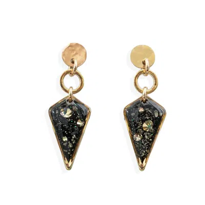 Kate Koel Women's Galaxy Diamond Gold Drop Earrings