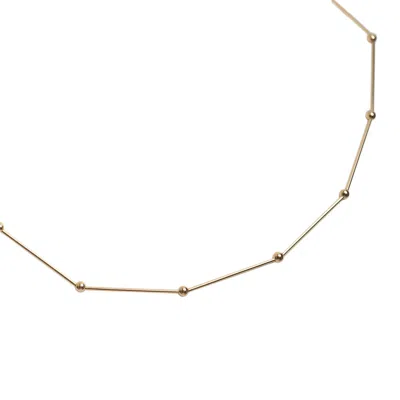 Kate Koel Women's Gold Bar Bead Necklace