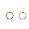 Kate Koel Women's Gold Hexagon Stud Earrings In Gold