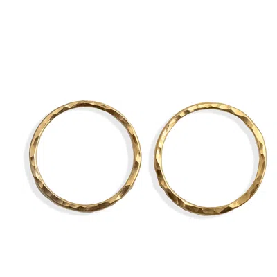 Kate Koel Women's Gold Open Circle Stud Earrings