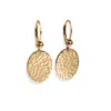 Kate Koel Women's Gold Oval Dangle Earrings