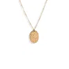 Kate Koel Women's Gold Oval Pendant Necklace