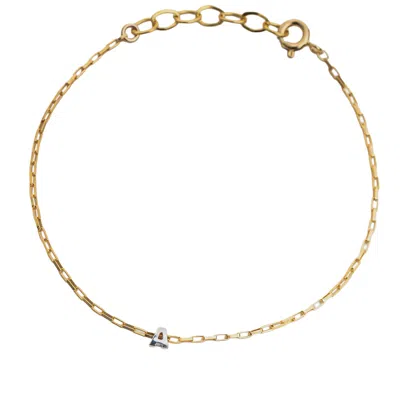 Kate Koel Women's Gold / Silver Initial Bracelet In Gold/silver