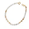 Kate Koel Women's Gold / Silver Mixed Metal Dot Disc Bracelet In Multi