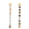 Kate Koel Women's Gold / Silver Mixed Metal Dot Disc Earrings In Multi