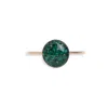 Kate Koel Women's Green Gemstone Gold Ring In Green