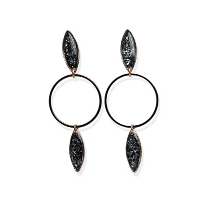 Kate Koel Women's Oval Dangle Statement Earrings