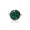 Kate Koel Women's Statement Emerald Green Gold Ring In Green
