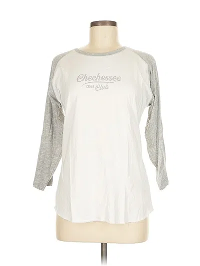 Pre-owned Kate Lord 3/4 Sleeve T-shirt In Silver