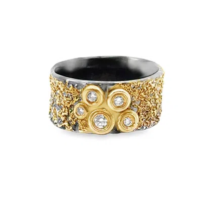 Kate Maller Jewelry Women'a Aspen Bauble Ring In Gold/black