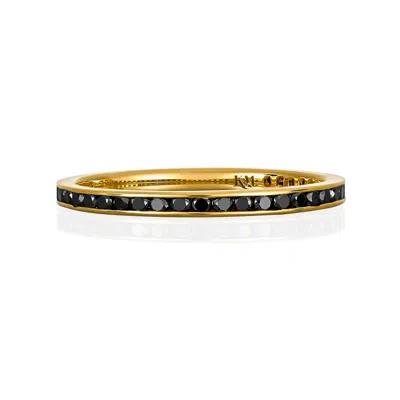 Kate Mccoy Women's Gold / Black Black Diamond Ring In Multi