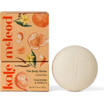 Kate Mcleod Tangerine & Vanilla Body Stone Lotion Bar In Transparent