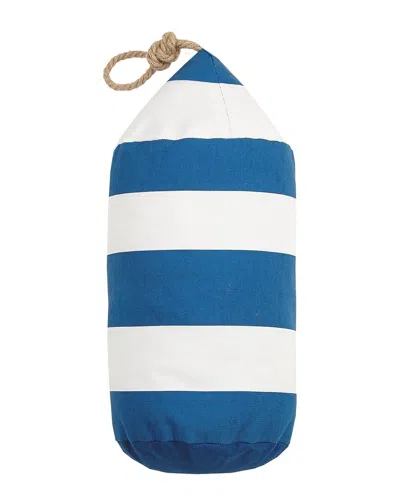 Kate Nelligan Peking Handicraft Navy White Buoy Shaped Printed Pillow