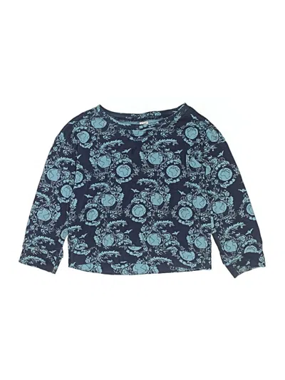 Pre-owned Kate Quinn Organics Kids' 3/4 Sleeve T-shirt In Blue
